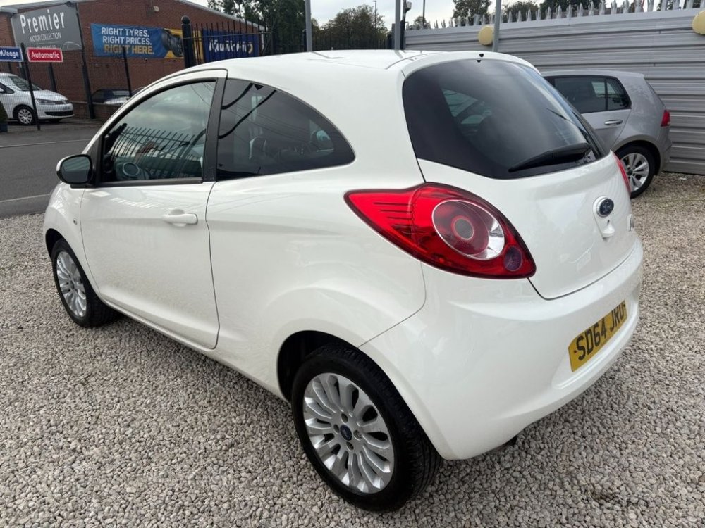 White 2014 Ford Ka 1.2 Zetec Hatchback 3dr Petrol Manual Euro 5 s/s 69 ps in Sheffield