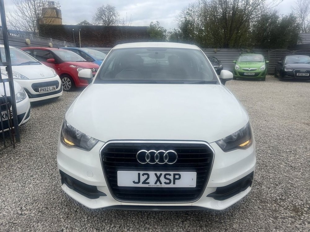 White Audi A1 1.6 TDI S line Hatchback 3dr Diesel Manual Euro 5 s/s 105 ps