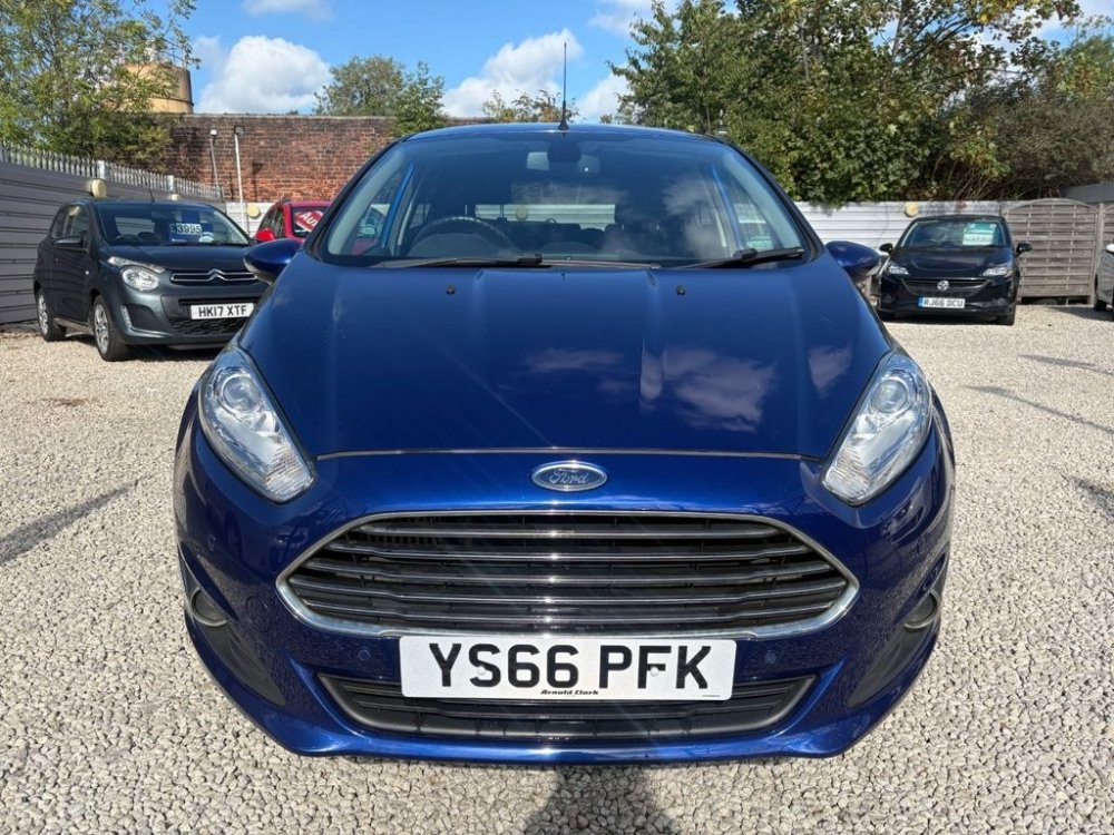 Blue Ford Fiesta 1.5 TDCi Titanium X Hatchback 5dr Diesel Manual Euro 6 95 ps